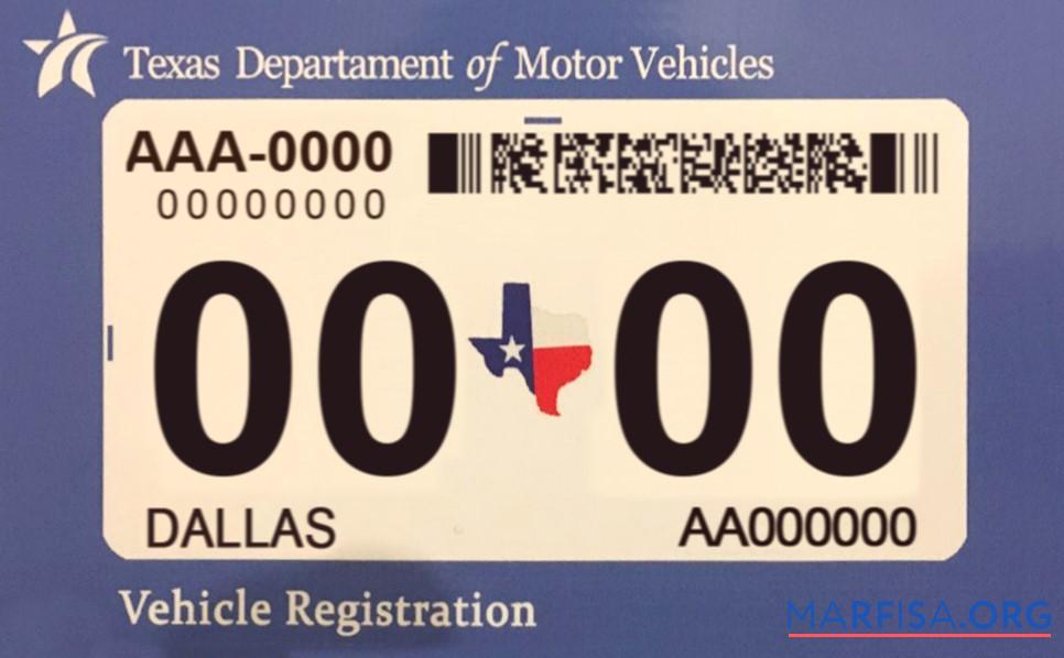 Printable USA Texas Auto Insurance template